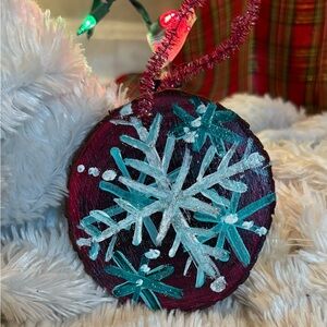 Homemade Snowflake Ornaments
